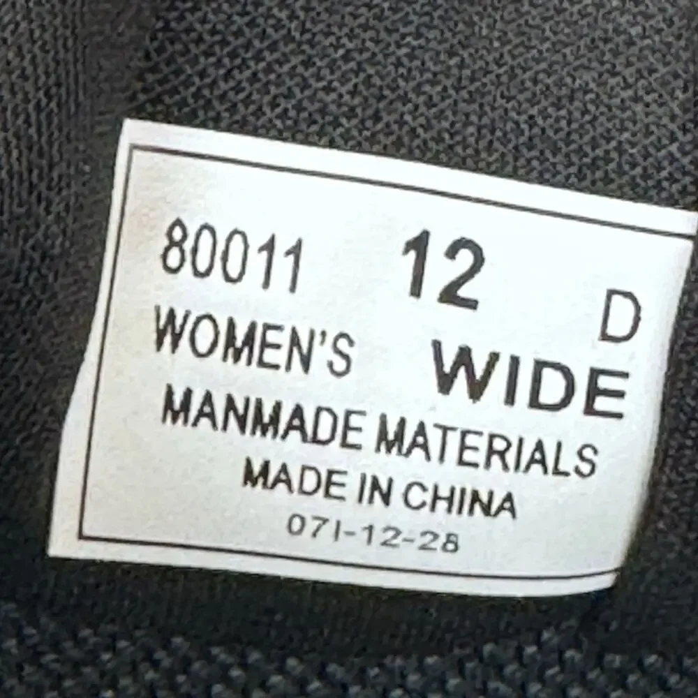 ORTHOFEET KITA Hands Free Comfort Black Mesh Womens Sneakers Size US 12 D Wide